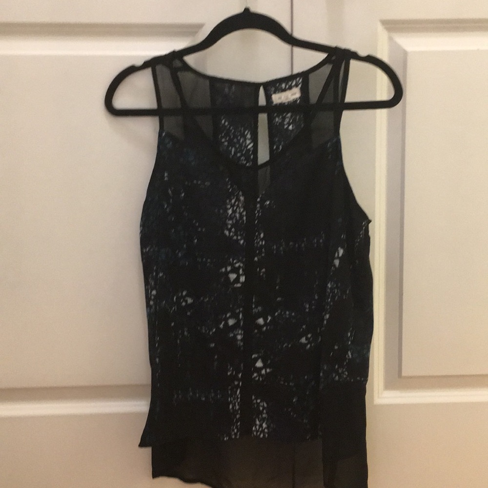 Tank top with open back
